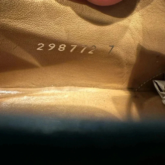 Gucci AUTHENTIC mens green shoes size 7 - Picture 9 of 11